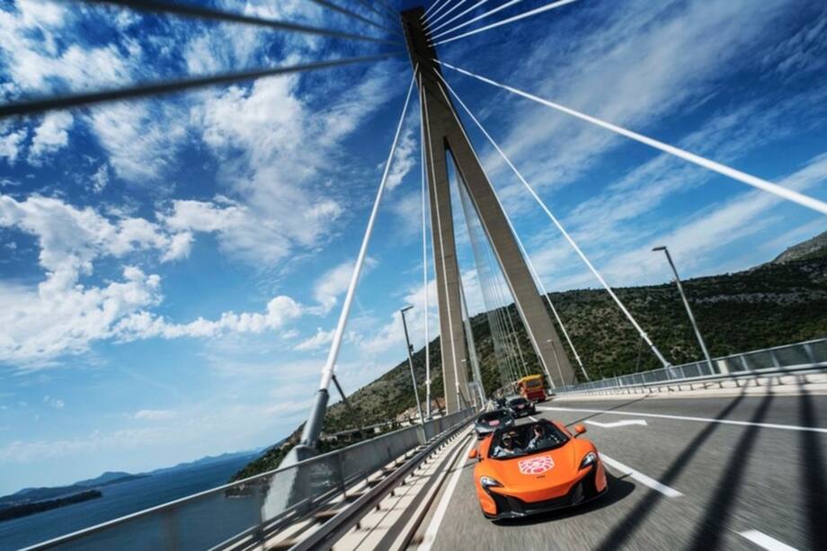 This is what happens when you drive 30 super cars in Bosnia